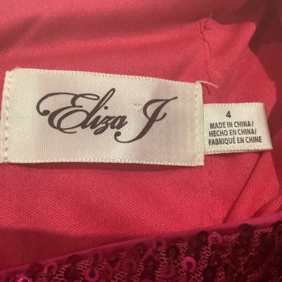 ELIZA J Women's Sequined Long-Sleeve Cocktail Dress, Size 4 - Picture 11 of 14